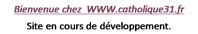 Zone de Texte: Bienvenue chez  WWW.catholique31.fr
Site en cours de dveloppement.
